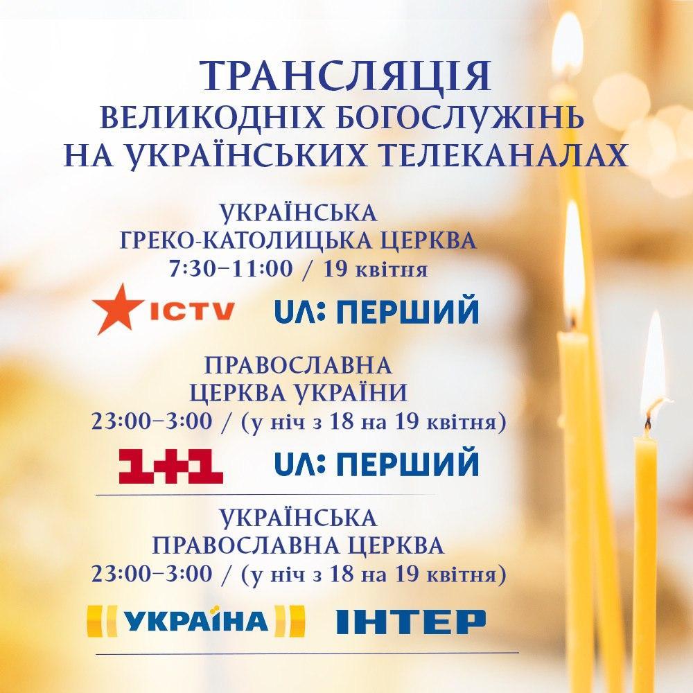 График телетрансляций служб на Пасху 2020 График телетрансляций служб на Пасху 2020
