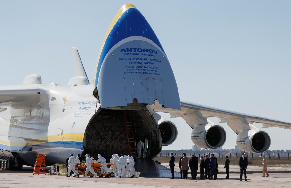 Сьогодні "Мрія" доставила до України ще один медичний вантаж / Ілюстрація REUTERS Сьогодні "Мрія" доставила до України ще один медичний вантаж / Ілюстрація REUTERS