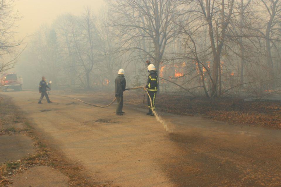 Спасатели продолжают ликвидировать пожар / фото Дмитрий Герасименко, Facebook