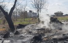 В Харьковской области из-за сжигания сухой травы сгорело здание (фото)