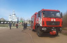 У Рівненській області горів чоловічий монастир (фото)