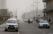 "Red level" of air pollution prevails in Kyiv Friday morning (Photo)