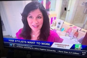 Журналістка вийшла в ефір з ванної та випадково зняла голого чоловіка в душі (фото)