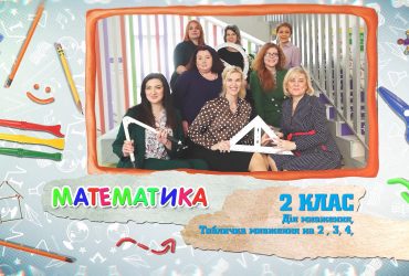 Математика. Дія множення. Табличка множення на 2, 3, 4. 4 тиждень, вт 2 клас