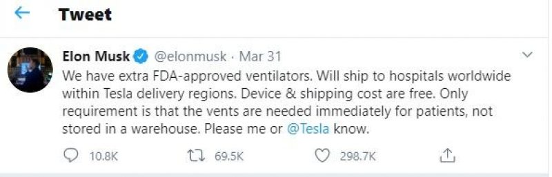 Скрін twitter.com/elonmusk