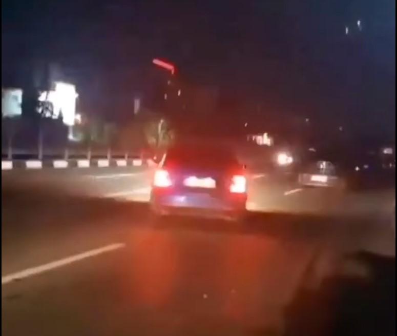 Правоохоронці не змогли наздогнати порушника / скріншот з відео Правоохоронці не змогли наздогнати порушника / скріншот з відео
