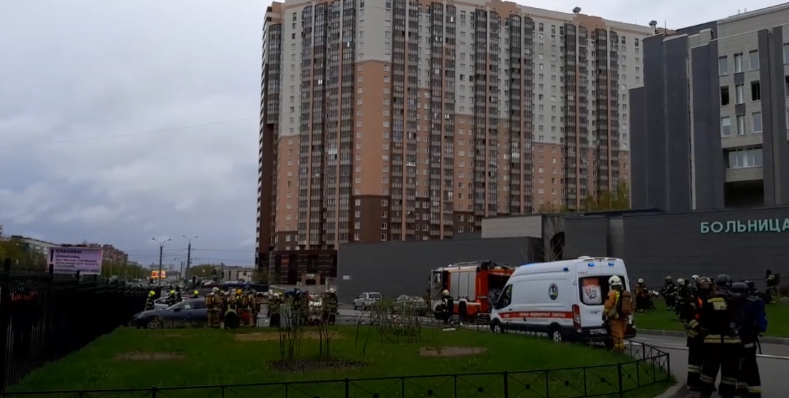 Пожар в больнице локализовали / скриншот Пожар в больнице локализовали / скриншот