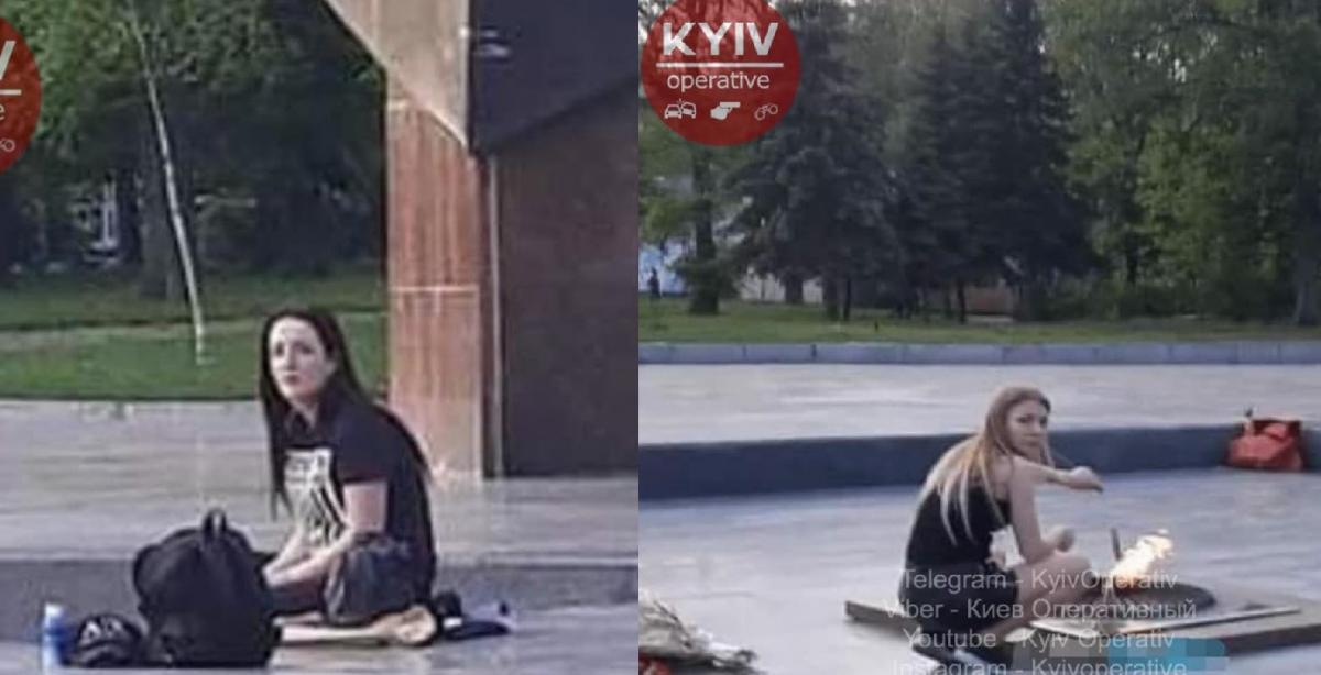 Невідомих помітили перехожі й сфотографували їх на камеру / facebook.com/KyivOperativ Невідомих помітили перехожі й сфотографували їх на камеру / facebook.com/KyivOperativ