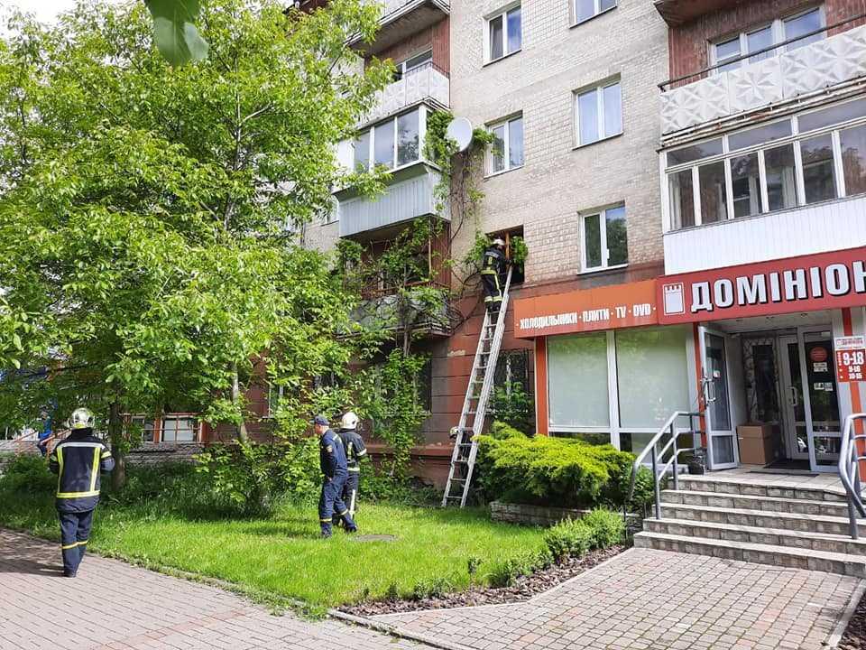 У Рівному рятувальники зняли з вікна 80-річну 'альпіністку', яка спускалася з квартири по мотузці (фото) У Рівному рятувальники зняли з вікна 80-річну 'альпіністку', яка спускалася з квартири по мотузці (фото)