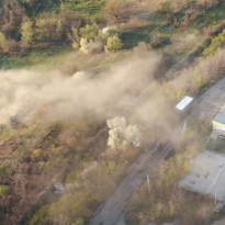 Ukrainian troops destroy enemy military truck in Donbas (Video)
