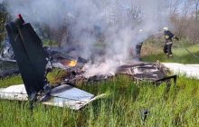 Момент падіння літака у Дніпрі потрапив на відео
