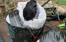 На Львівщині чоловік намагався переправити дроном мішки з медичними масками (фото)