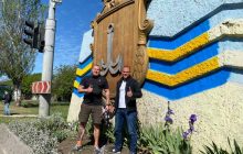 Герб Одеси розфарбували у кольори "георгіївської стрічки" – активісти виправили (фото)
