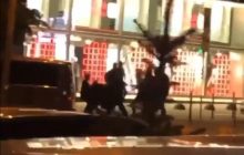 Бровари-2: в центрі Києва дві компанії влаштували "розбірки" зі стріляниною (відео)
