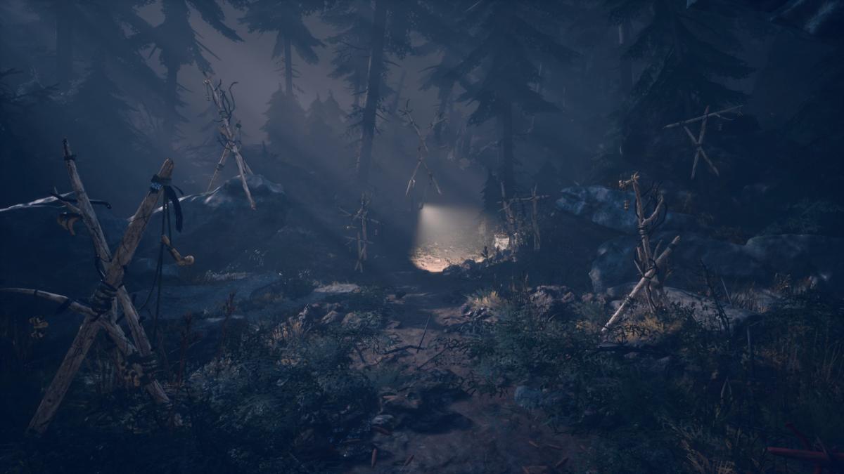 Ночной лес в Someday You'll Return / скриншот