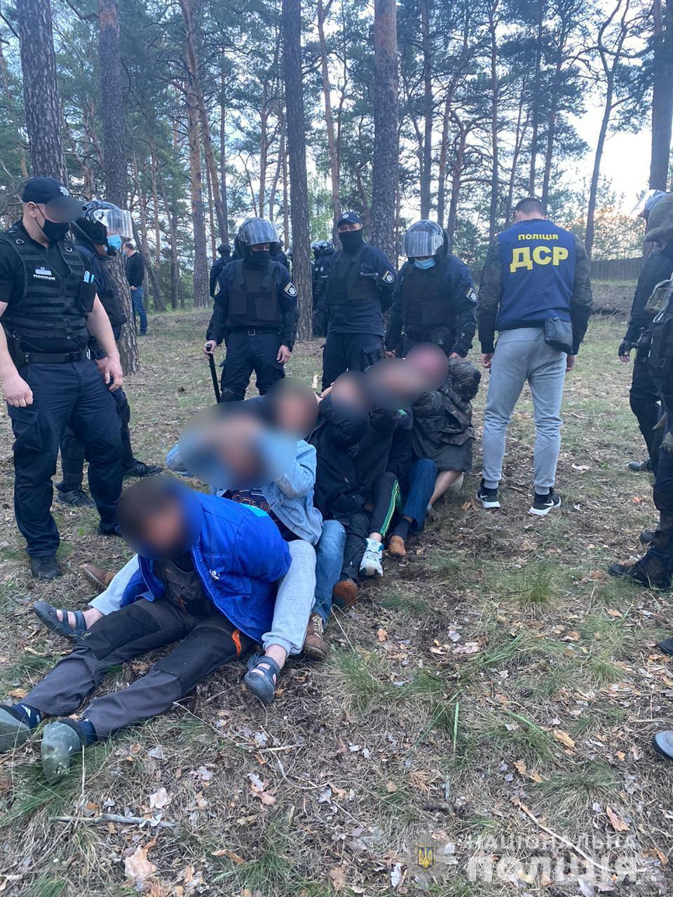 Нападавших задержали / фото Нацполиция Нападавших задержали / фото Нацполиция