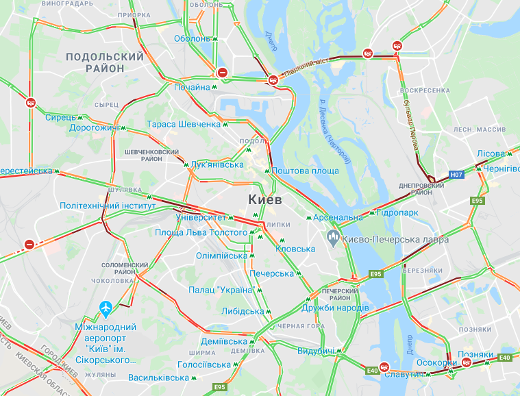Произошло несколько ДТП / Google Maps Произошло несколько ДТП / Google Maps