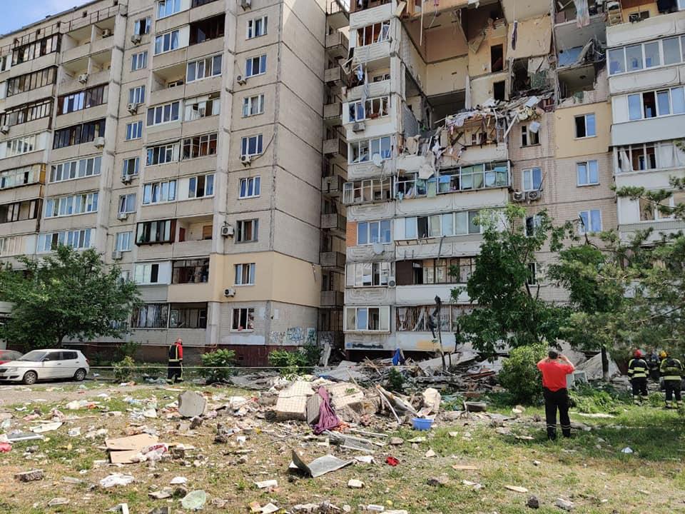 Разрушенный дом после взрыва / Фото facebook.com/KARS.Kyiv Разрушенный дом после взрыва / Фото facebook.com/KARS.Kyiv
