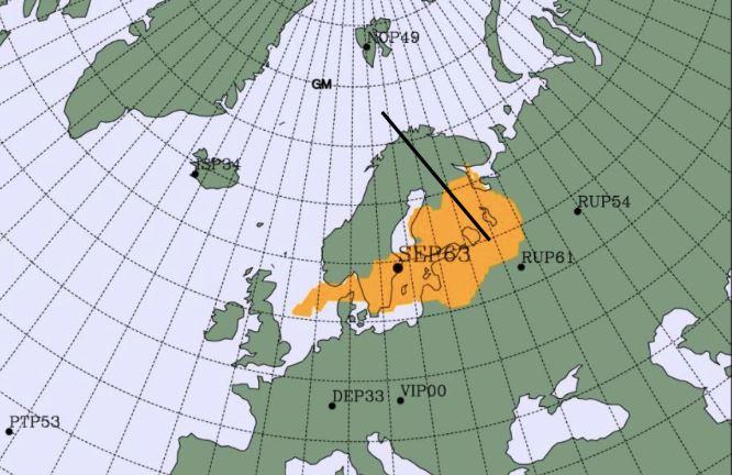 A map of isotope release / Image from Lassina Zerbo's Twitter A map of isotope release / Image from Lassina Zerbo's Twitter