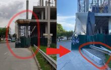 Киевлянам показали "героическое решение" проблемы с ТРЦ на проезжей части (фото)