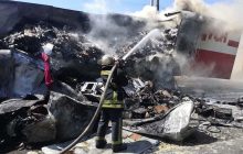 В Днепропетровской области сгорел прицеп с посылками "Новой почты" (фото)