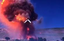 ВСУ уничтожили склад боеприпасов террористов на Донбассе (видео)