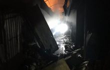 В Кривом Роге ночью горел центральный рынок (фото)