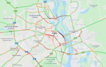 У Києві вдень спостерігаються величезні затори: особливо не пощастило мешканцям Троєщини