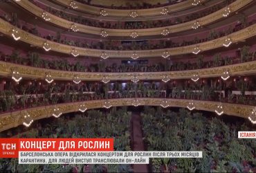 Концерт для рослин: барселонська опера відкрилася після трьох місяців карантину