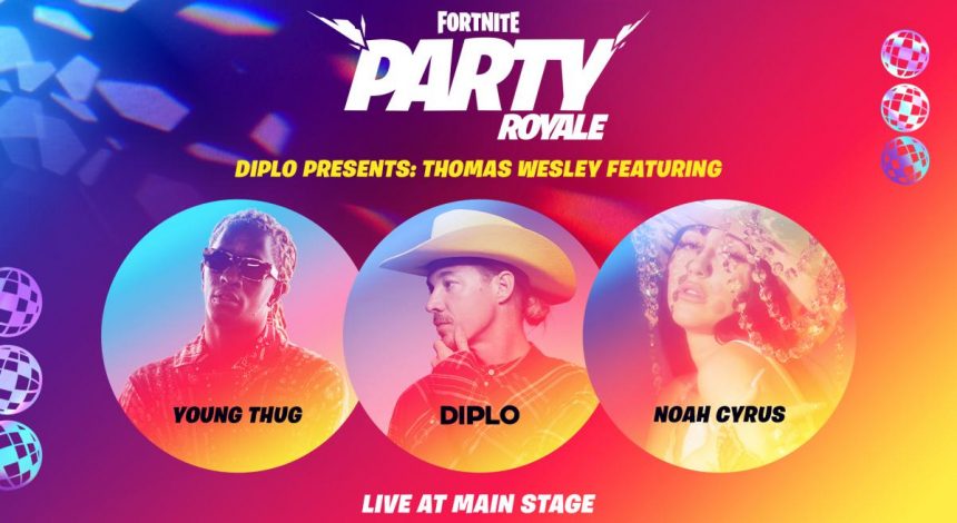 У Fortnite пройдуть концерти Diplo, Young Thug та Ноа Сайрус