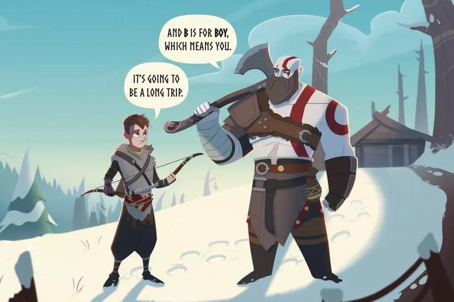 Книга God of War: B is For Boy / фото Insight Editions Книга God of War: B is For Boy / фото Insight Editions