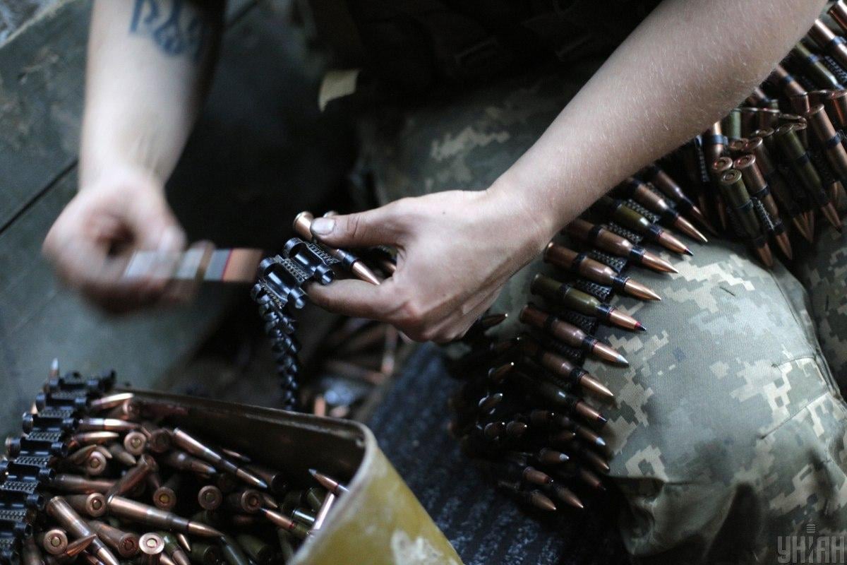 The enemy used small arms near Maryinka /  Photo from UNIAN