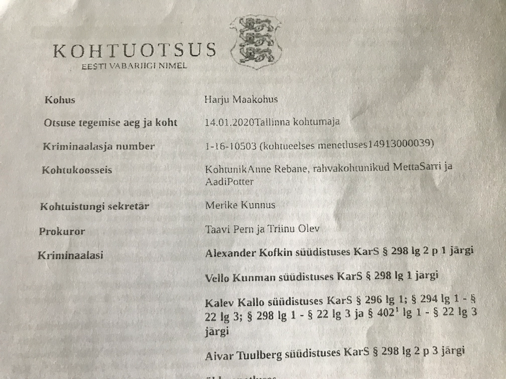 Співінвестора ТЦ Sky Mall Тедера засуджено за хабар меру Таллінна: ЗМІ розповіли подробиці справи Співінвестора ТЦ Sky Mall Тедера засуджено за хабар меру Таллінна: ЗМІ розповіли подробиці справи
