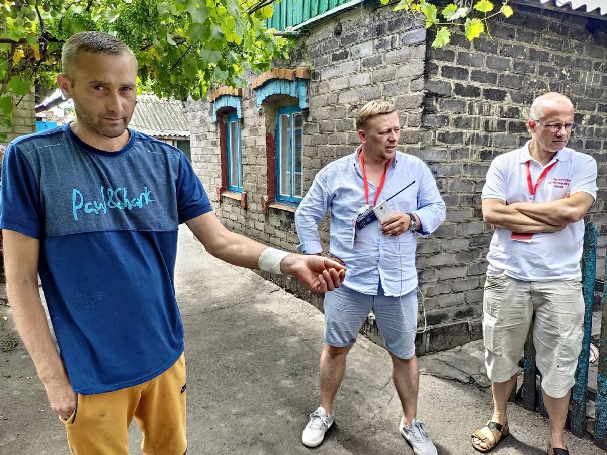 Обстріл відбувся з боку позицій окупантів / фото Схід-SOS" Обстріл відбувся з боку позицій окупантів / фото Схід-SOS"
