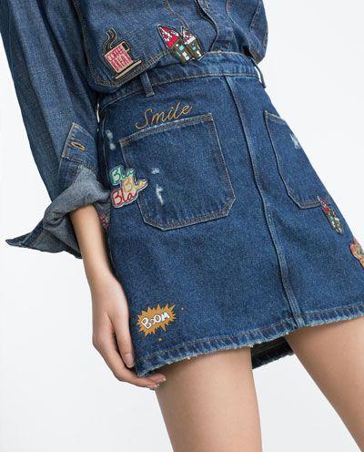 Юбка из денима / фото pinterest.com Юбка из денима / фото pinterest.com