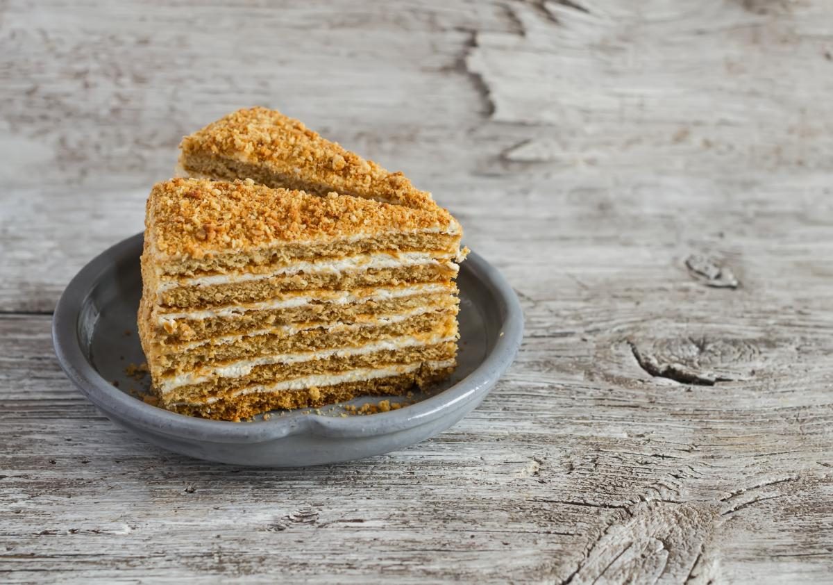 Торт «Медовик», пошаговый рецепт на ккал, фото, ингредиенты - @krisstinii