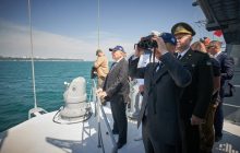 Zelensky inspects passage of warships, equipment on Ukrainian Navy Day (Photo)