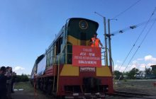 В Киев прибыл первый грузовой поезд из китайского Уханя