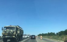 У Криму помітили колону військової техніки, яка прямувала у бік Сімферополя (фото)