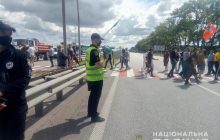 Под Житомиром ветераны войны на Донбассе разблокировали трассу на Киев