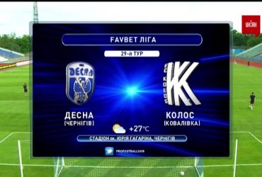 Десна - Колос - 5:1. Огляд матчу