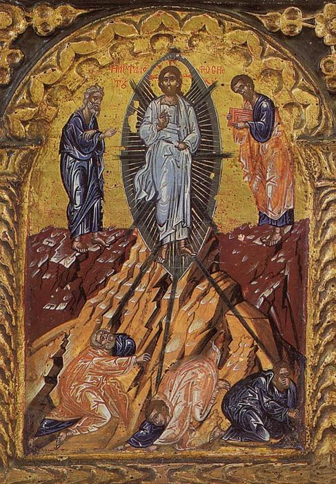 Преображение Господне. Икона. Афон, XVI век