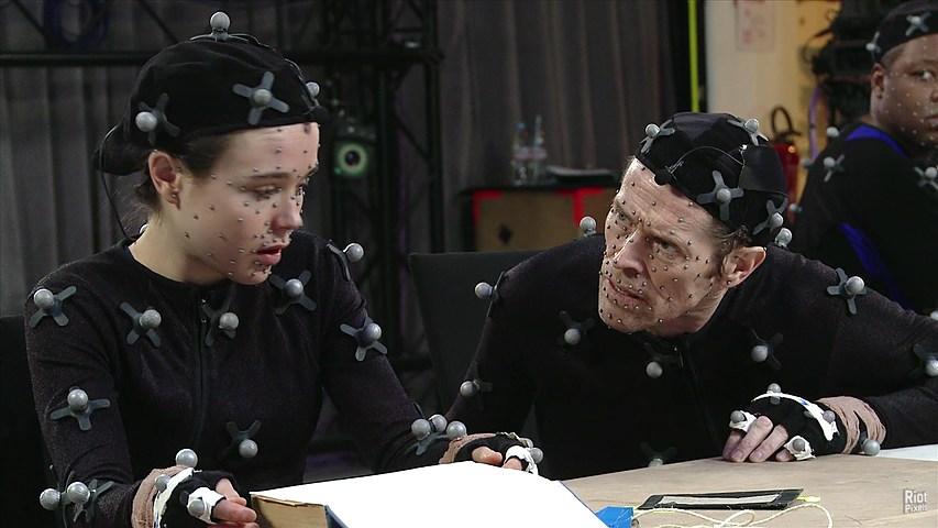 Елен Пейдж та Віллем Дефо в роботі над створенням гри Beyond: Two Souls / youtube.com Елен Пейдж та Віллем Дефо в роботі над створенням гри Beyond: Two Souls / youtube.com