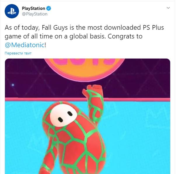 Fall Guys стала самой скачиваемой игрой на PS Plus / скриншот Fall Guys стала самой скачиваемой игрой на PS Plus / скриншот