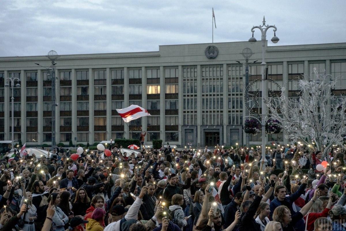 Протести в Мінську / фото УНІАН Протести в Мінську / фото УНІАН