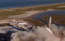 SpaceX провела пуск нового прототипа "марсианского" корабля (видео)