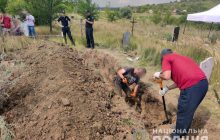 Remains of Russian occupation victims exhumed from unmarked grave in Sloviansk