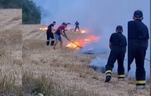 «Молодці й герої»: тернопільський спортсмен і підприємець Юрій Сенів допомагав рятувальникам врятувати поле від вогню (відео)