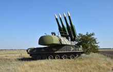 На Херсонщине силы ПВО провели зрелищные маневры с участием ЗРК "Бук" и " Оса " (фото, видео)