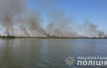 На Херсонщині у природному парку сталося масштабне загоряння плавнів (фото, відео)